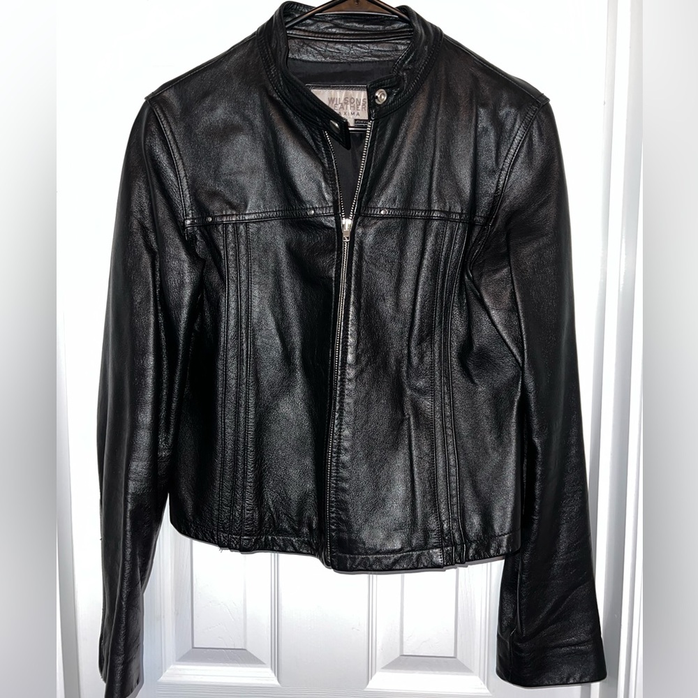 Wilson’s leather coat